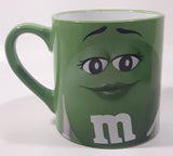 2016 Frankford Candy Mars M & M's Green 4" Tall Ceramic Coffee Mug Cup