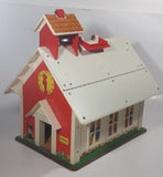 Vintage 1971 Fisher Price Little People 923 Play Family School 12" Long Toy School House Building