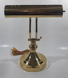 Vintage Curved All Brass Piano Bankers Desk Lamp