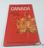 Vintage 1964 Highway Map of Canada and Northern United States Road Map