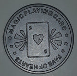 Fantasma Magic Playing Card 5 of Hearts Money Plastic Token Coin