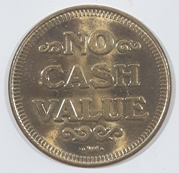 No Cash Value and Blank Sided Metal Token Coin