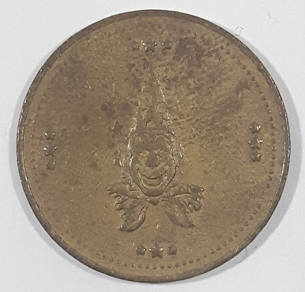 Clown Themed No Cash Value Metal Game Token Coin