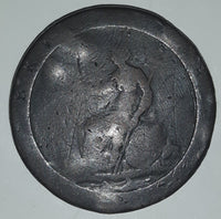 Antique 1700s Britannia King George III Metal Coin