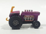 Vintage 1972 Lesney Products Matchbox No. 29 Mod Tractor Magenta Pink Die Cast Toy Car Farming Equipment Machinery Vehicle