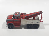 Vintage 1968 Lesney Matchbox Series No. 71 Ford Heavy Wrecker Truck Red and White Die Cast Toy Car Vehicle