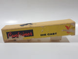 Vintage Yatming Semi Container Trailer White Plastic Toy Car Vehicle with Opening Rear Doors
