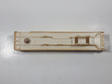 Vintage Yatming Semi Container Trailer White Plastic Toy Car Vehicle with Opening Rear Doors