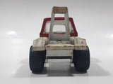 Vintage Tow Truck Red and White Pressed Steel Die Cast Toy Car Vehicle