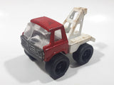Vintage Tow Truck Red and White Pressed Steel Die Cast Toy Car Vehicle