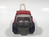 Vintage Tow Truck Red and White Pressed Steel Die Cast Toy Car Vehicle