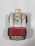 Vintage Tow Truck Red and White Pressed Steel Die Cast Toy Car Vehicle