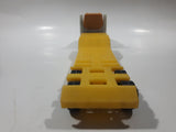Vintage Tonka Semi Truck and Low Boy Flat Bed Trailer Yellow Pressed Steel and Plastic Toy Car Vehicle