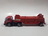 Vintage Tonka Semi Fire Ladder Truck Red Pressed Steel and Plastic Toy Car Vehicle 804037