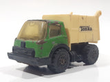 Vintage 1970s Tonka Garbage Truck Green and White Pressed Steel Toy Car Vehicle