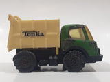 Vintage 1970s Tonka Garbage Truck Green and White Pressed Steel Toy Car Vehicle