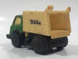 Vintage 1970s Tonka Garbage Truck Green and White Pressed Steel Toy Car Vehicle