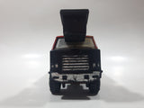 Vintage Early 1980s Tonka Crane Boom Truck Red and Beige Pressed Steel Toy Car Vehicle Collectible