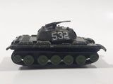 Vintage W.T. 311 T-55 Tank 532 Dark Olive Green Die Cast Toy Car Vehicle