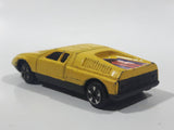 Vintage Lintoy Mercedes Benz C111 Yellow Die Cast Toy Car Vehicle - Made in Hong Kong