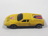 Vintage Lintoy Mercedes Benz C111 Yellow Die Cast Toy Car Vehicle - Made in Hong Kong
