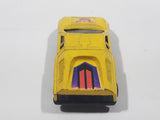 Vintage Lintoy Mercedes Benz C111 Yellow Die Cast Toy Car Vehicle - Made in Hong Kong