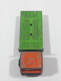 Vintage Playart Flatbed Girder Truck Orange and Green Toy Car Vehicle