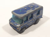 Vintage PlayArt Mercedes Benz Fourgon Van Bus County Police 326 Blue Die Cast Toy Car Vehicle