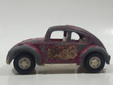 Vintage Tootsie Toy Volkswagen Beetle Pink Die Cast Toy Car Vehicle