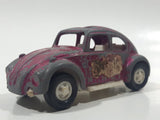 Vintage Tootsie Toy Volkswagen Beetle Pink Die Cast Toy Car Vehicle
