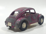 Vintage Tootsie Toy Volkswagen Beetle Pink Die Cast Toy Car Vehicle
