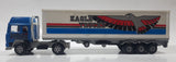 Vintage Majorette Globetrotter Eagle Trucks Semi Tractor Trailer Blue and White 1/60 Scale Die Cast Toy Car Vehicle