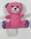 2015 McDonald's Build A Bear Chilly Paws Teddy 4" Tall Toy Pink Stuffed Plush Teddy Bear