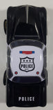 The Silver Crane Company Police Department PD 1290 Black and White Tin Metal Car Shaped Container