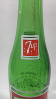 Vintage 1960s 7up 10 oz Green Glass 9 1/2" Soda Pop Bottle Chipped