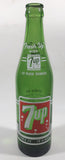 Vintage 7up "Fresh Up" with 7up "You Like It" "It Likes You" 12 Fl Oz Green Glass Soda Pop Bottle 8532A