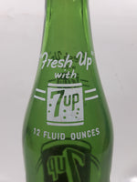 Vintage 7up "Fresh Up" with 7up "You Like It" "It Likes You" 12 Fl Oz Green Glass Soda Pop Bottle 8532A