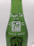 Vintage 7up "Fresh Up" with 7up "You Like It" "It Likes You" 12 Fl Oz Green Glass Soda Pop Bottle 8532A