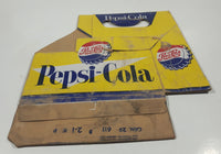 Vintage Pepsi Cola 6 Pack Glass Bottle Cardboard Carrying Case