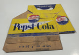 Vintage Pepsi Cola 6 Pack Glass Bottle Cardboard Carrying Case