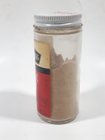 Rare Vintage Empress Garlic Salt 3 1/4 Oz 4" Tall Glass Spice Jar Bottle Half Full