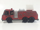 1992 Tonka Fire Ladder Truck Red Die Cast Toy Car Construction Equipment Vehicle - McDonald's Happy Meal