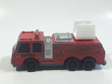 1992 Tonka Fire Ladder Truck Red Die Cast Toy Car Construction Equipment Vehicle - McDonald's Happy Meal