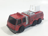 1992 Tonka Fire Ladder Truck Red Die Cast Toy Car Construction Equipment Vehicle - McDonald's Happy Meal