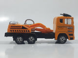 King Power Engineer Excavator Hauling Truck Yellow Plastic and Metal Die Cast Toy Car Vehicle