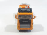 King Power Engineer Excavator Hauling Truck Yellow Plastic and Metal Die Cast Toy Car Vehicle