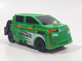 Greenbrier Hot Valor Speed Power Racing Green and Bright Orange Flipping Toy Car Vehicle