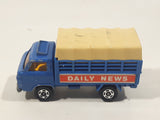 Vintage Tomica Nissan Caball Daily News Truck Blue 1/68 Scale Die Cast Toy Car Vehicle Made in Japan