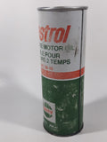 Vintage Castrol 2-Stroke Motor Oil SAE 30-40 20 Oz Fl 568 ml 7 1/4" Tall Metal Can