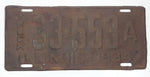 Antique 1934 Illinois Truck Metal Vehicle License Plate Tag 33 553 A